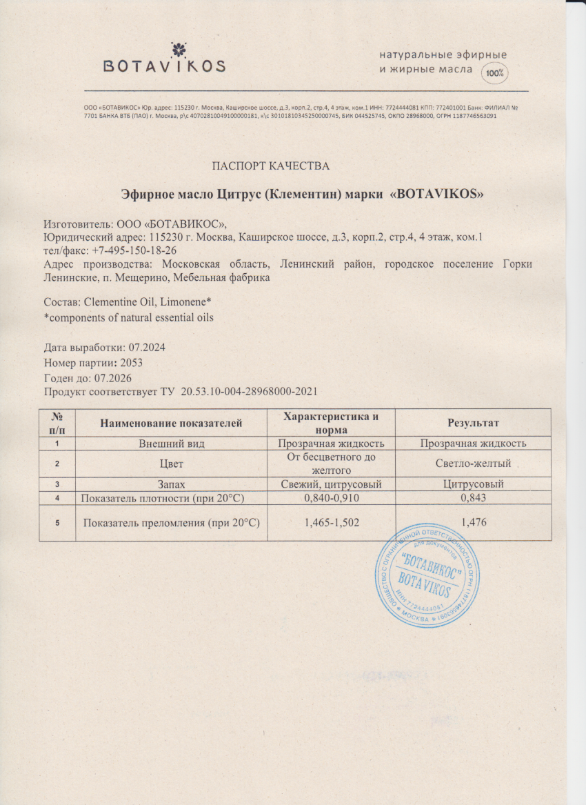 Паспорт №072024